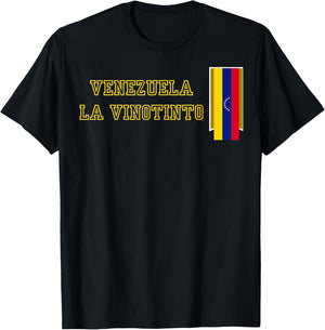 Venezuela - La Vinotinto Team Soccer Design for Venezuelans T-Shirt - T-Shirt | Black