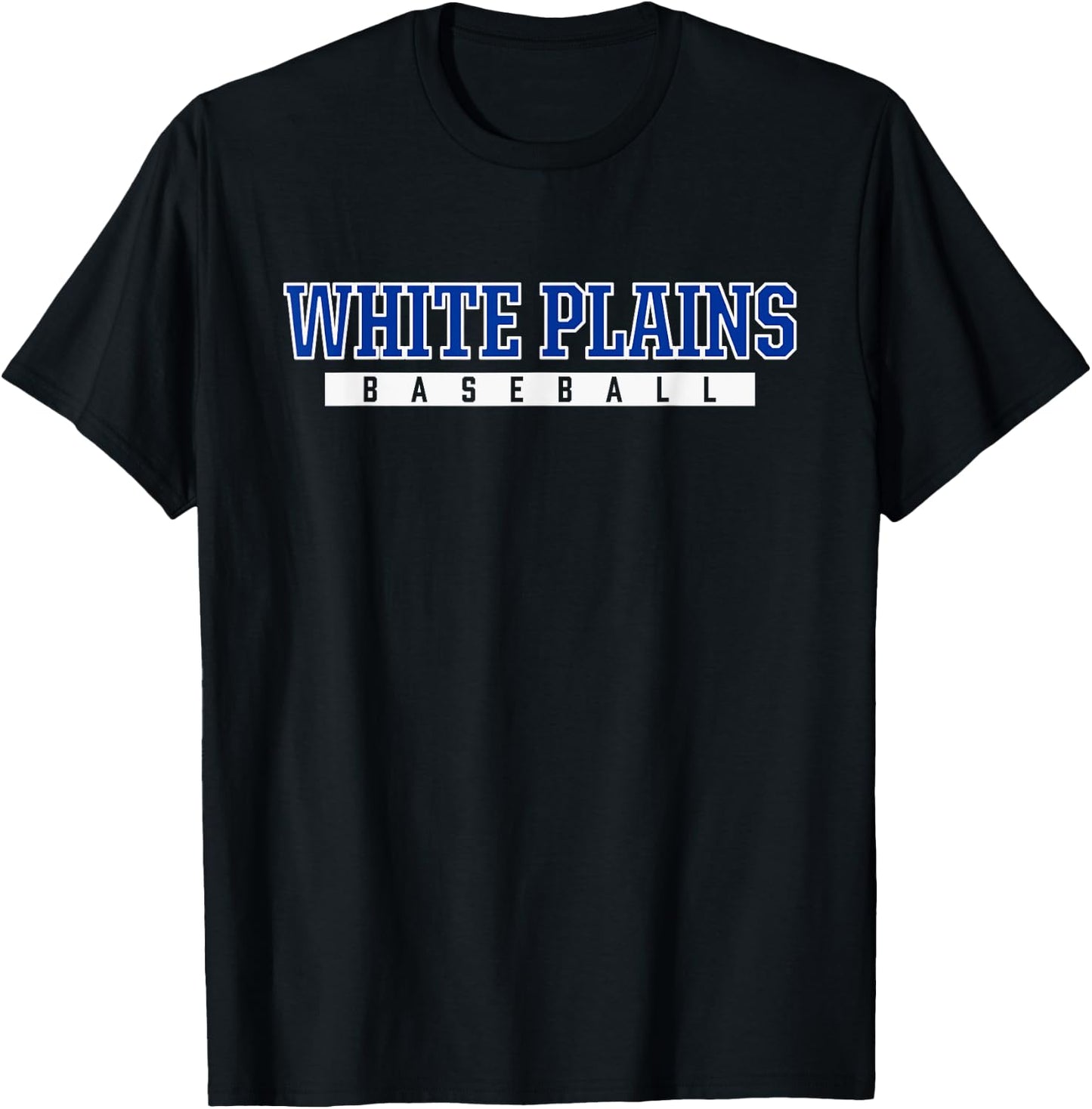White Plains High School Baseball T-Shirt - T-Shirt | Black