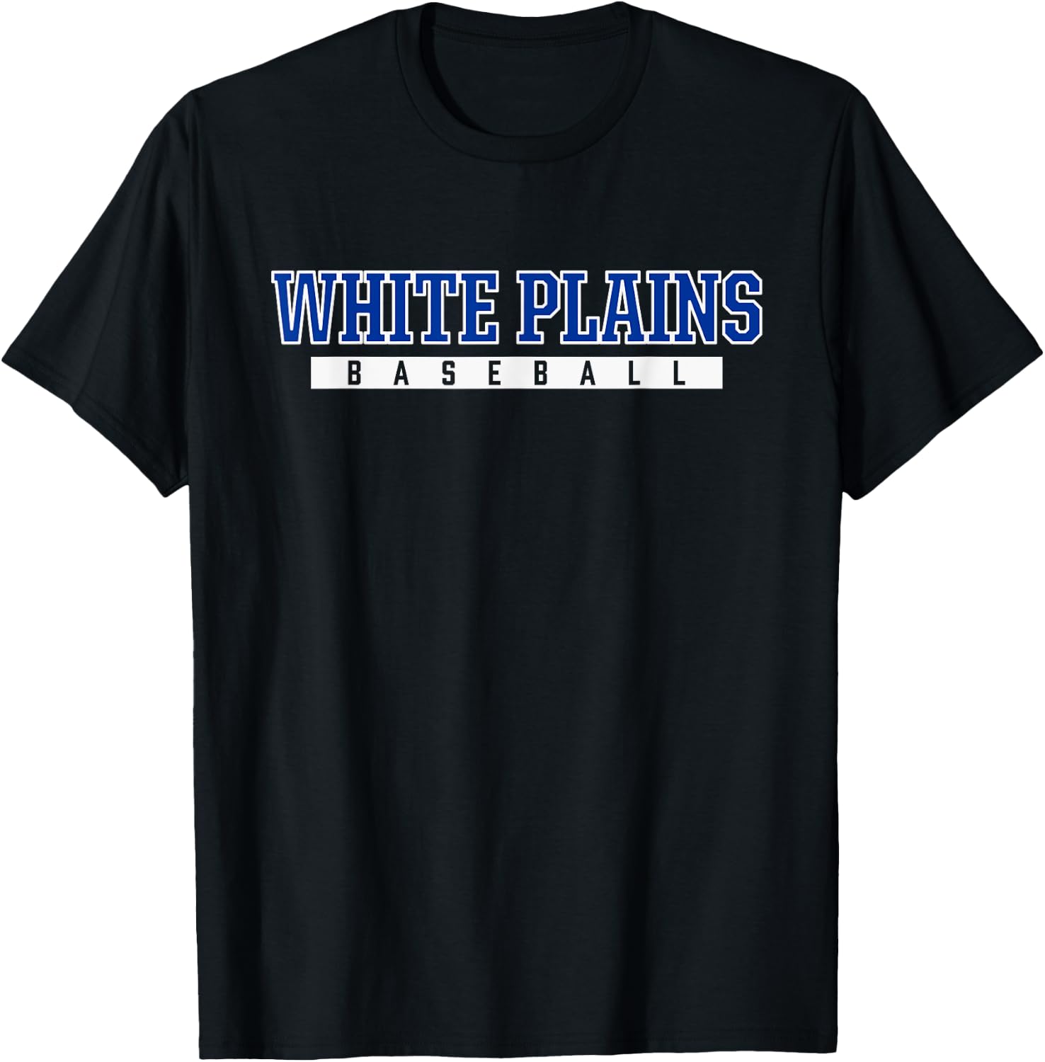White Plains High School Baseball T-Shirt - T-Shirt | Black