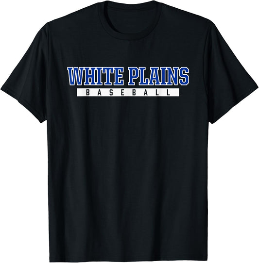 White Plains High School Baseball T-Shirt - T-Shirt | Black