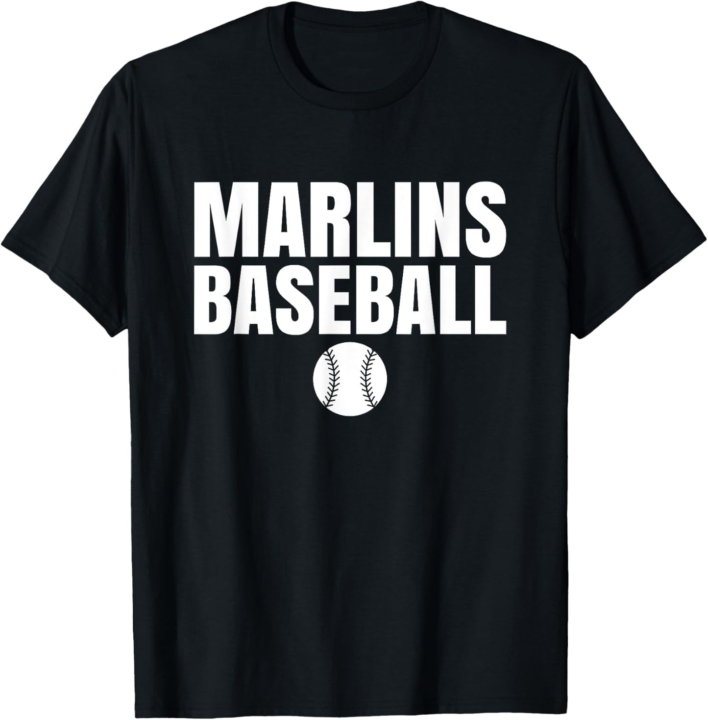 Marlins Mercy Baseball T-Shirt - T-Shirt | Black