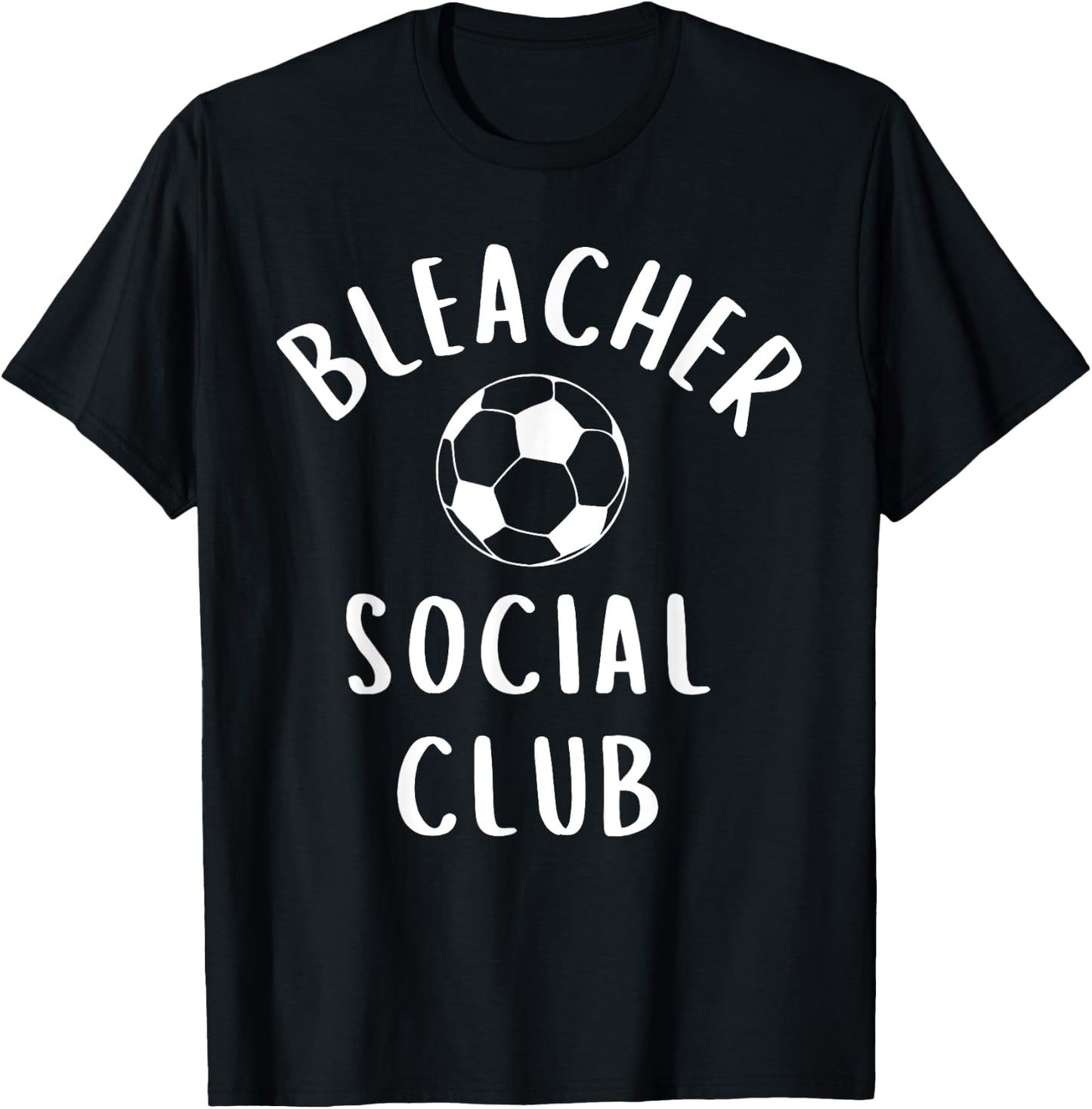 Soccer Mom Bleacher Social Club for Practice or Game Day T-Shirt - T-Shirt | Black