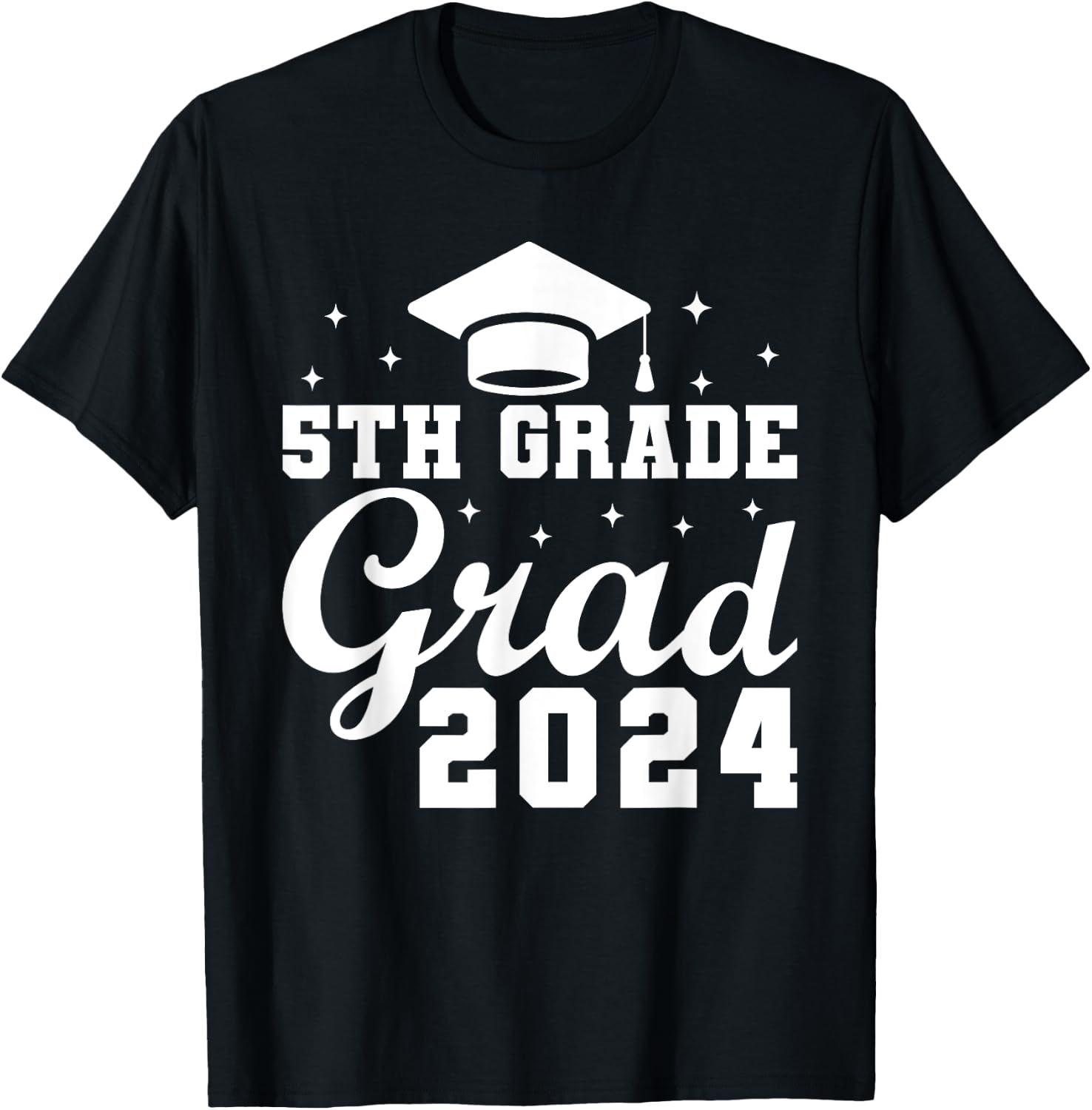 Class of 2024 5th Grade Grad 2024 Last Day of School T-Shirt - T-Shirt | Black