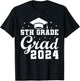Class of 2024 5th Grade Grad 2024 Last Day of School T-Shirt - T-Shirt | Black