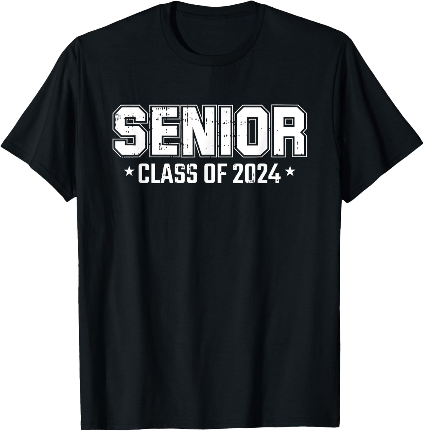 Class Of 2024 Senior Graduation High School College Graduate T-Shirt - T-Shirt | Black