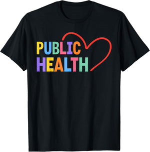 Public Health Heart T-Shirt - T-Shirt | Black