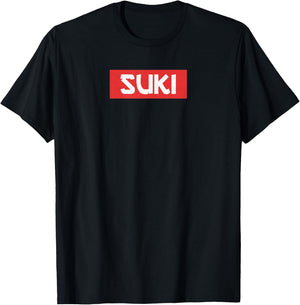 Suki-Affection Funny Anime Lover Manga Suki Japanese Gift T-Shirt - T-Shirt | Black