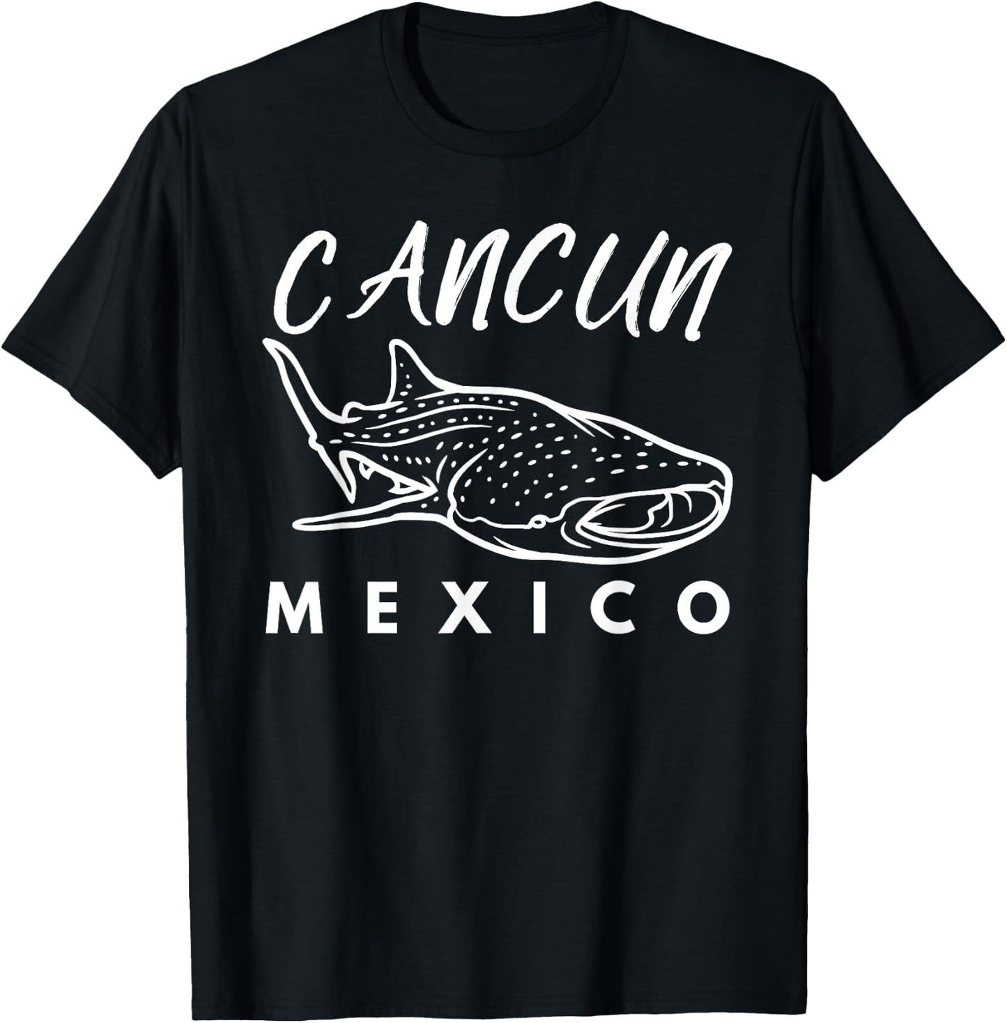 Whale Shark CANCUN MEXICO Family Trip Vacation Matching Sea T-Shirt - T-Shirt | Black