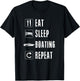 Boating Men Women Boataholic Boater Speed Powerboat Sailing T-Shirt - T-Shirt | Black