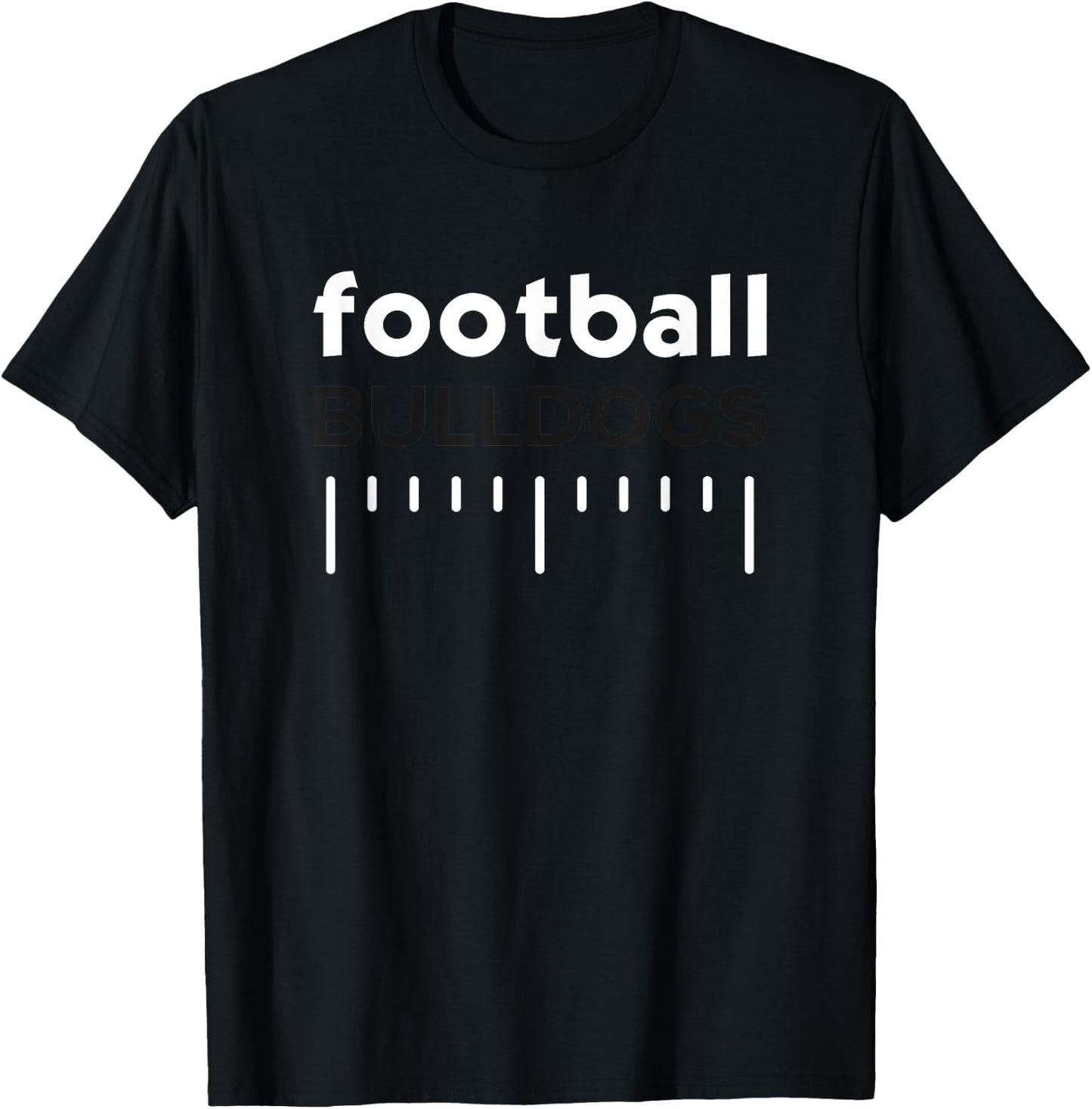 Hart County Bulldogs Football Lines HS T-Shirt - T-Shirt | Black