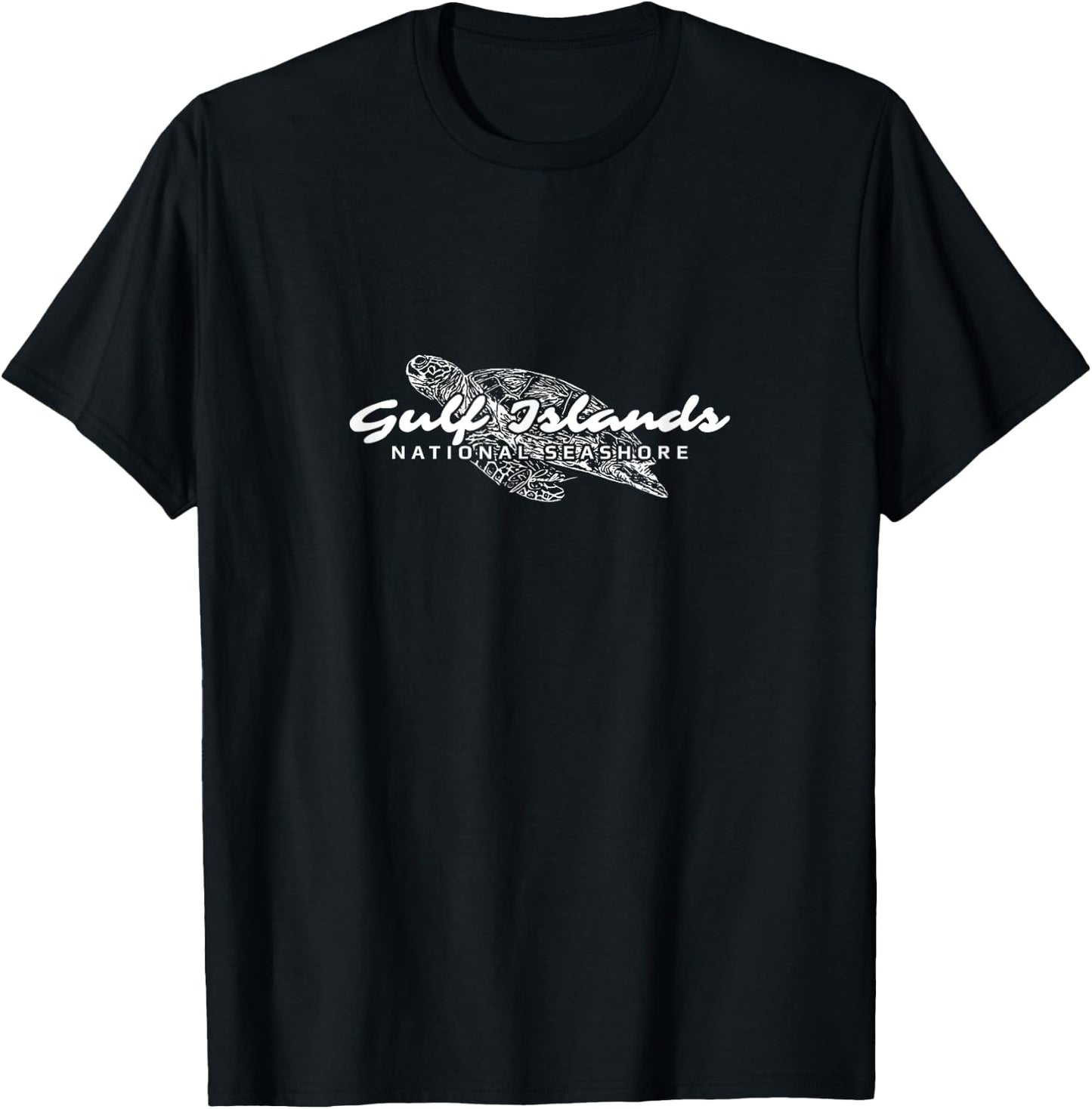 JCombs: Gulf Islands National Seashore Sea Turtle T-Shirt - T-Shirt | Black