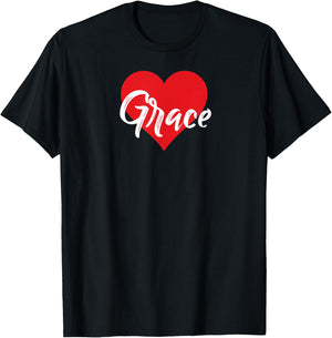 I Love Grace First Name I Heart Named T-Shirt - T-Shirt | Black