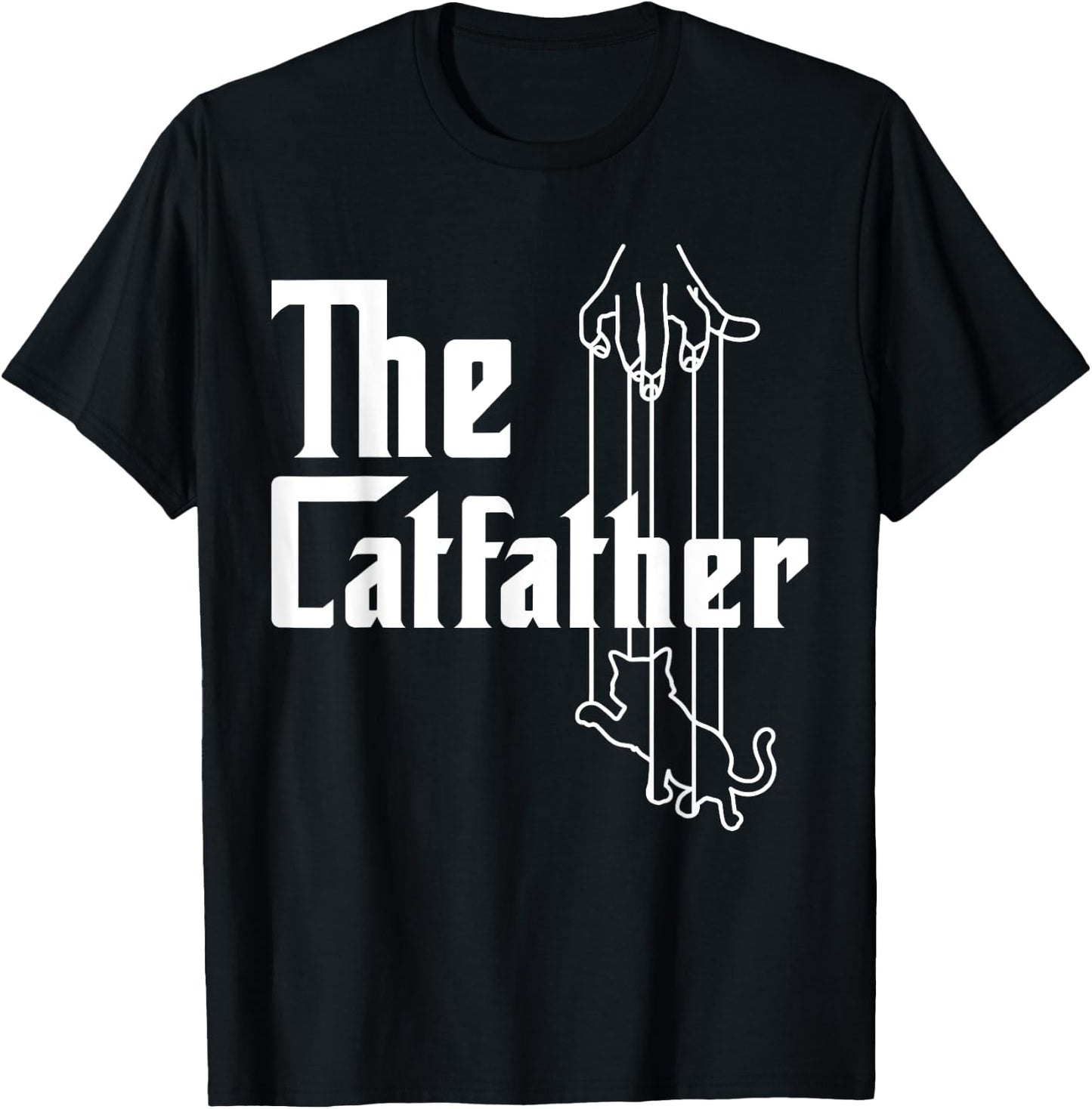Cat Father Best Daddy Ever Papa Paw Love Kitten Meow T-Shirt - T-Shirt | Black