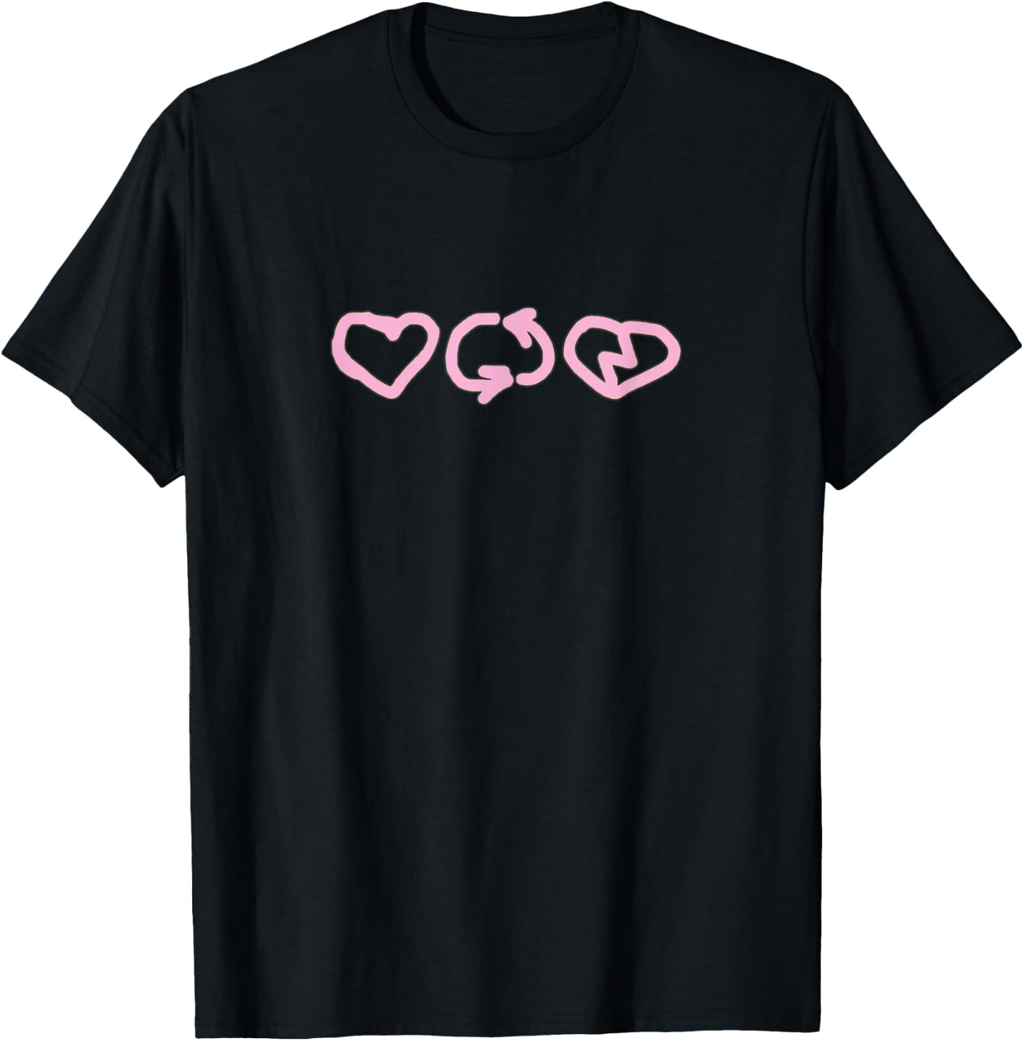 Destiny Rogers - Love Cycle - Bubble Gum Pink T-Shirt - T-Shirt | Black