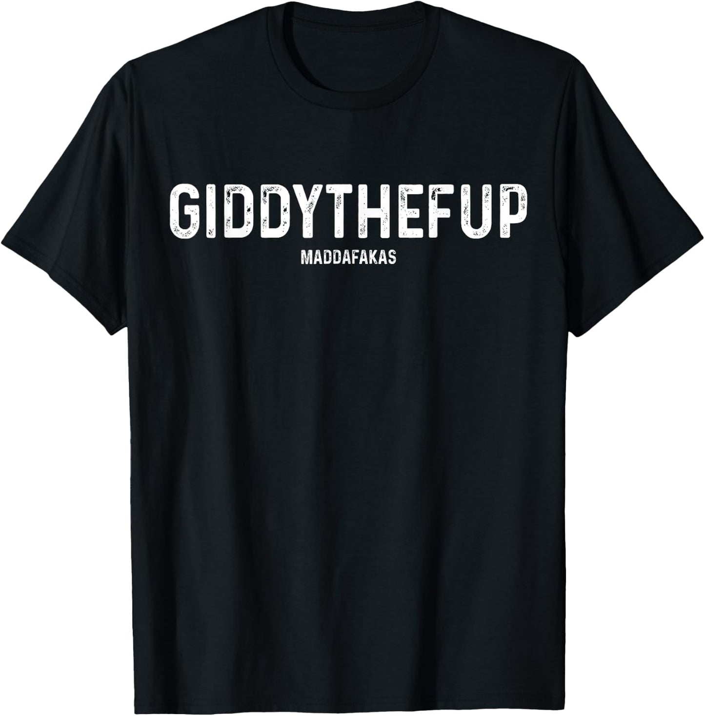 Giddythefup Derby Day Horse Racing T-Shirt - T-Shirt | Black