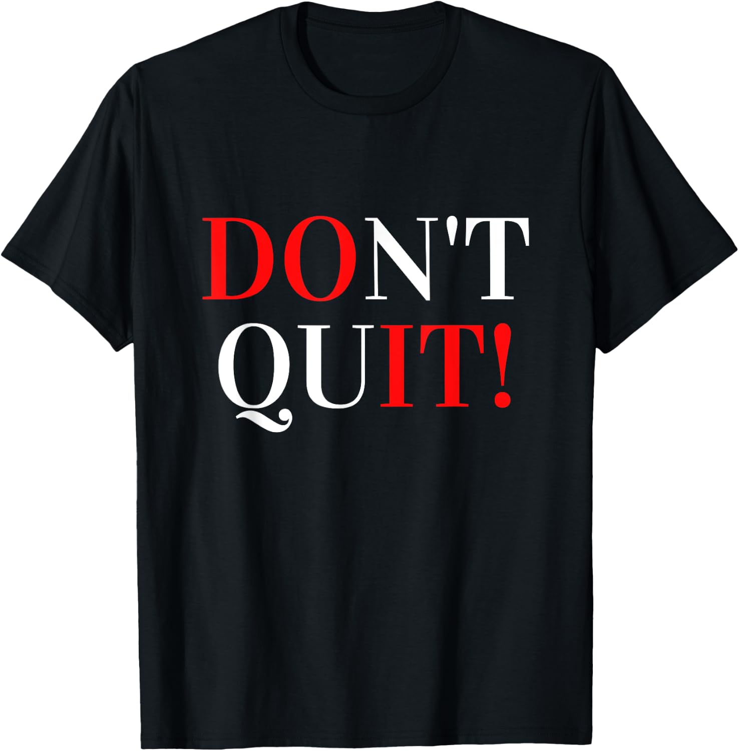 VAV -Adults Black Modern Letter Print T-Shirt - T-Shirt | Black