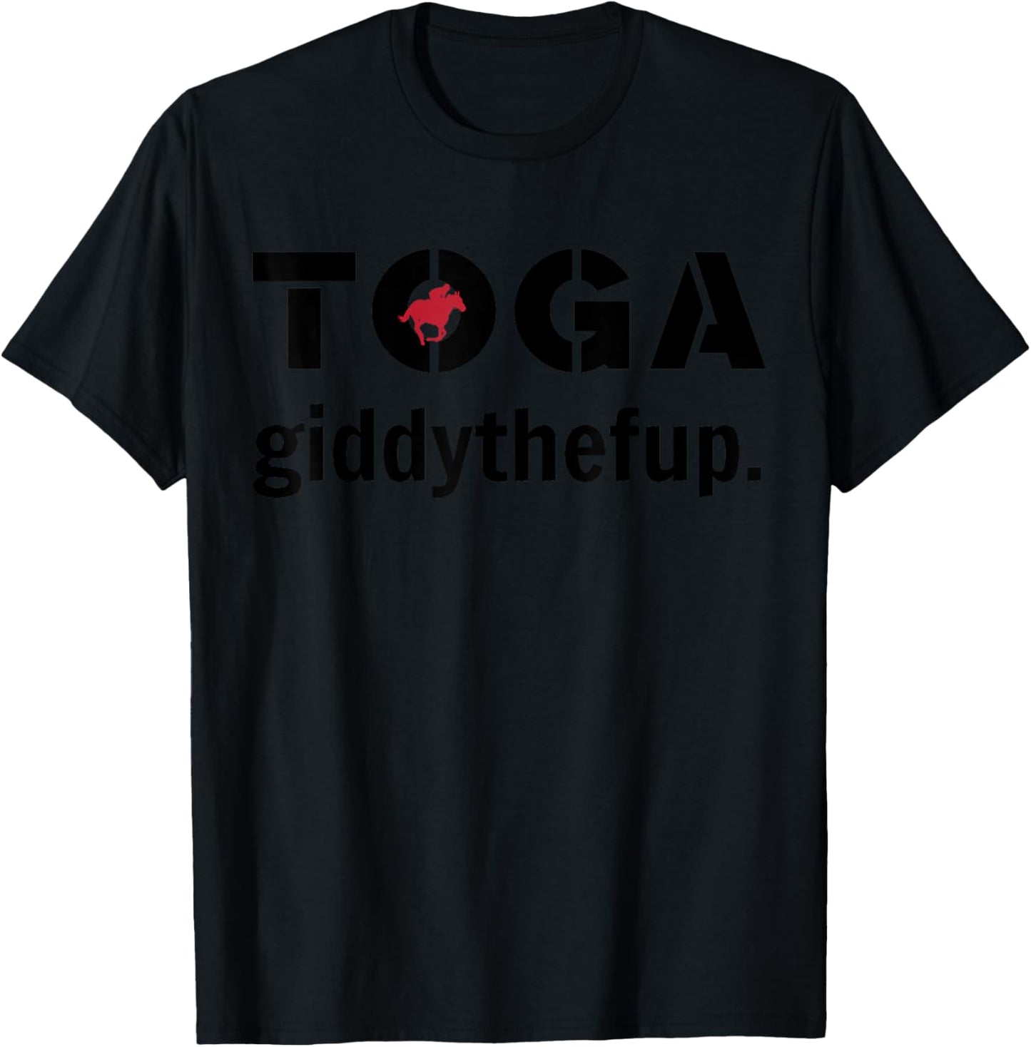 Saratoga Giddythefup. Saratoga Racetrack Saratoga Springs. T-Shirt - T-Shirt | Black