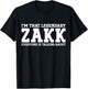 Zakk Personal Name First Name Funny Zakk T-Shirt - T-Shirt | Black