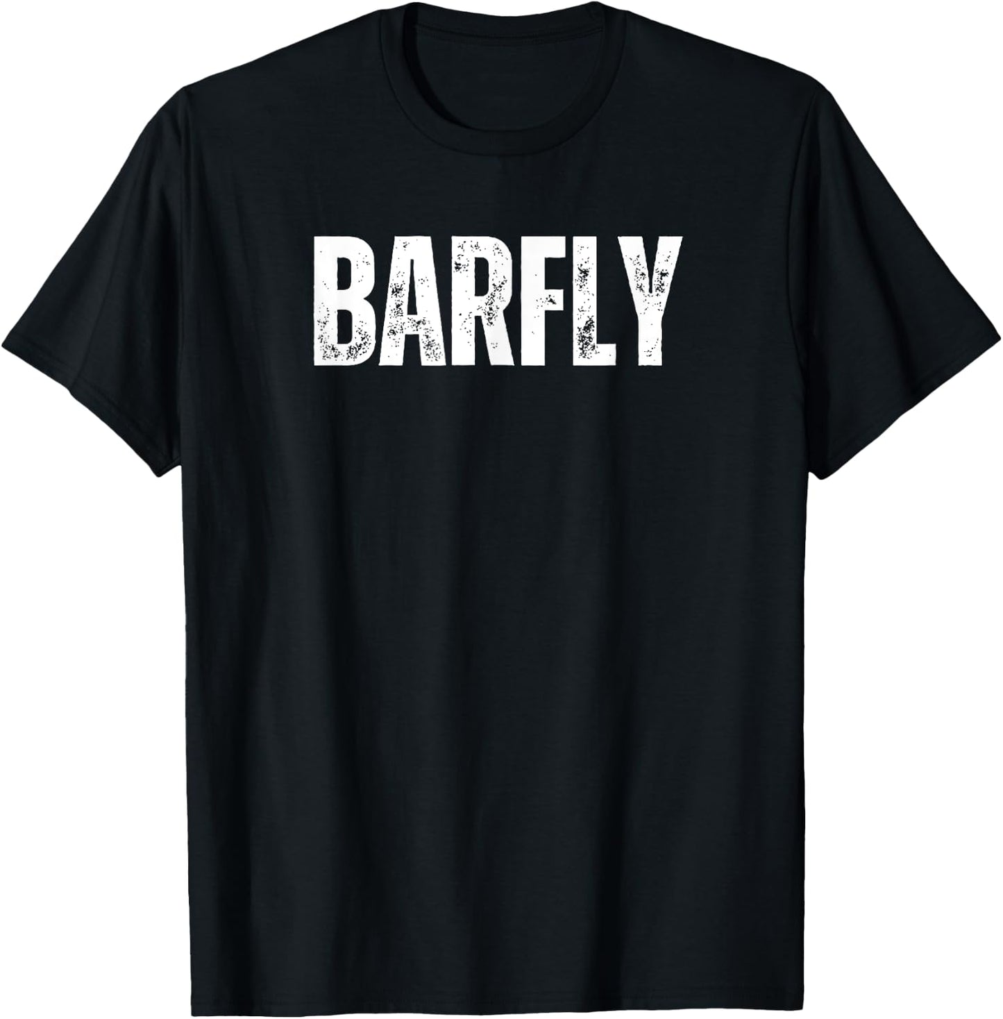 Funn Word Bar Fly Bar Regular Drinking Beer T-Shirt - T-Shirt | Black