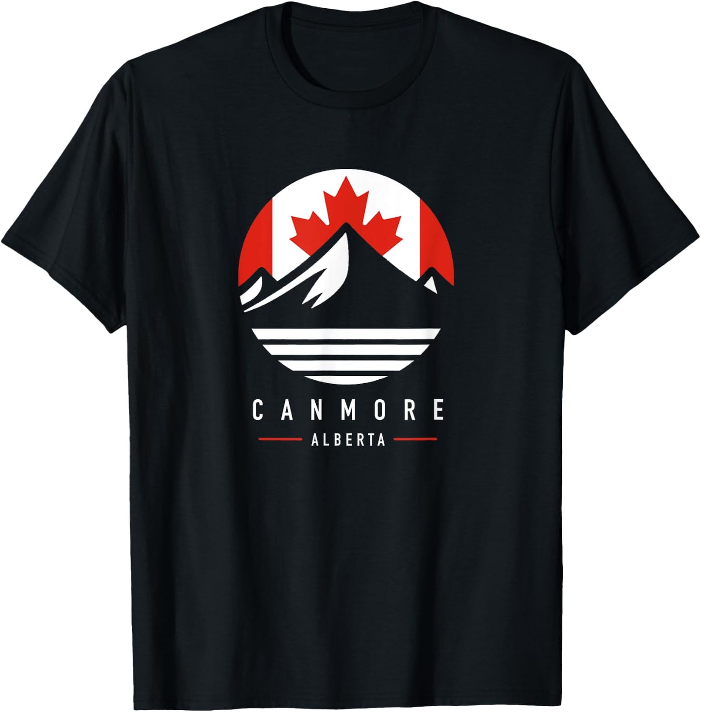 Canmore Alberta | Canmore Canada Mountains T-Shirt - T-Shirt | Black