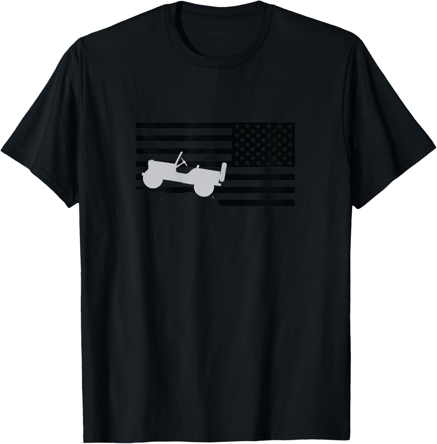 Jeep Flag Black T-Shirt - T-Shirt | Black
