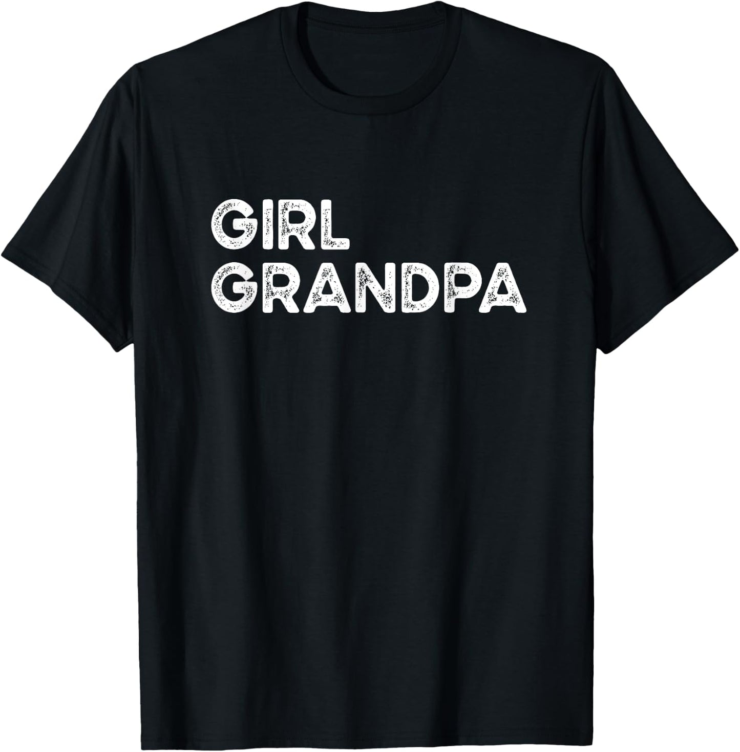 Girl Grandpa Grandfather Father's Day T-Shirt - T-Shirt | Black