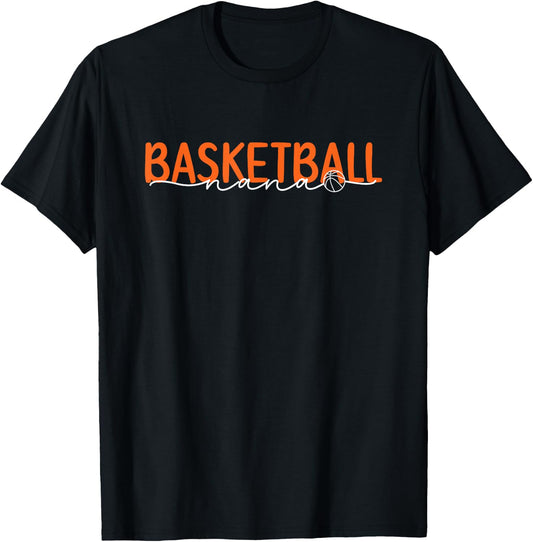 Basketball Nana Grandma Nana Of A Basketball Player T-Shirt - T-Shirt | Black