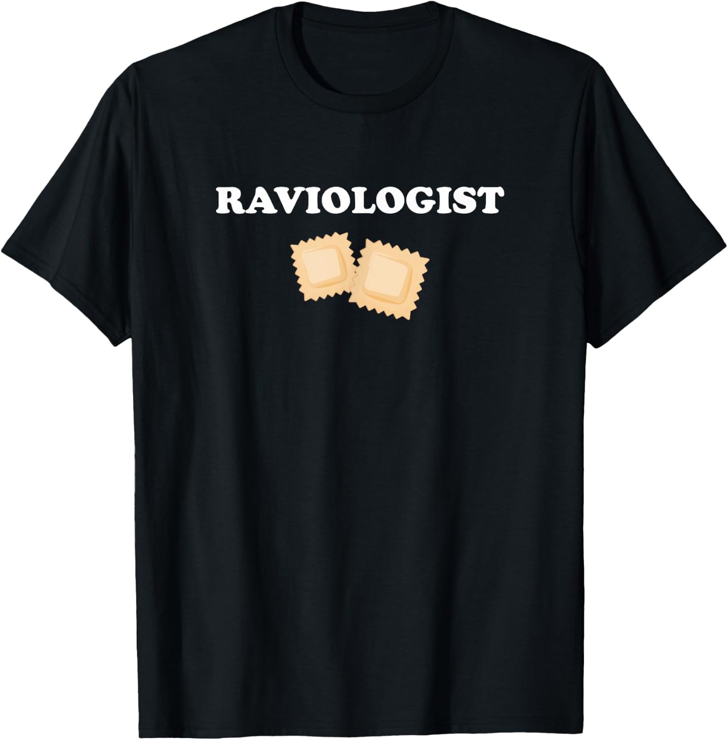 Raviologist, italian food ravioli T-Shirt - T-Shirt | Black