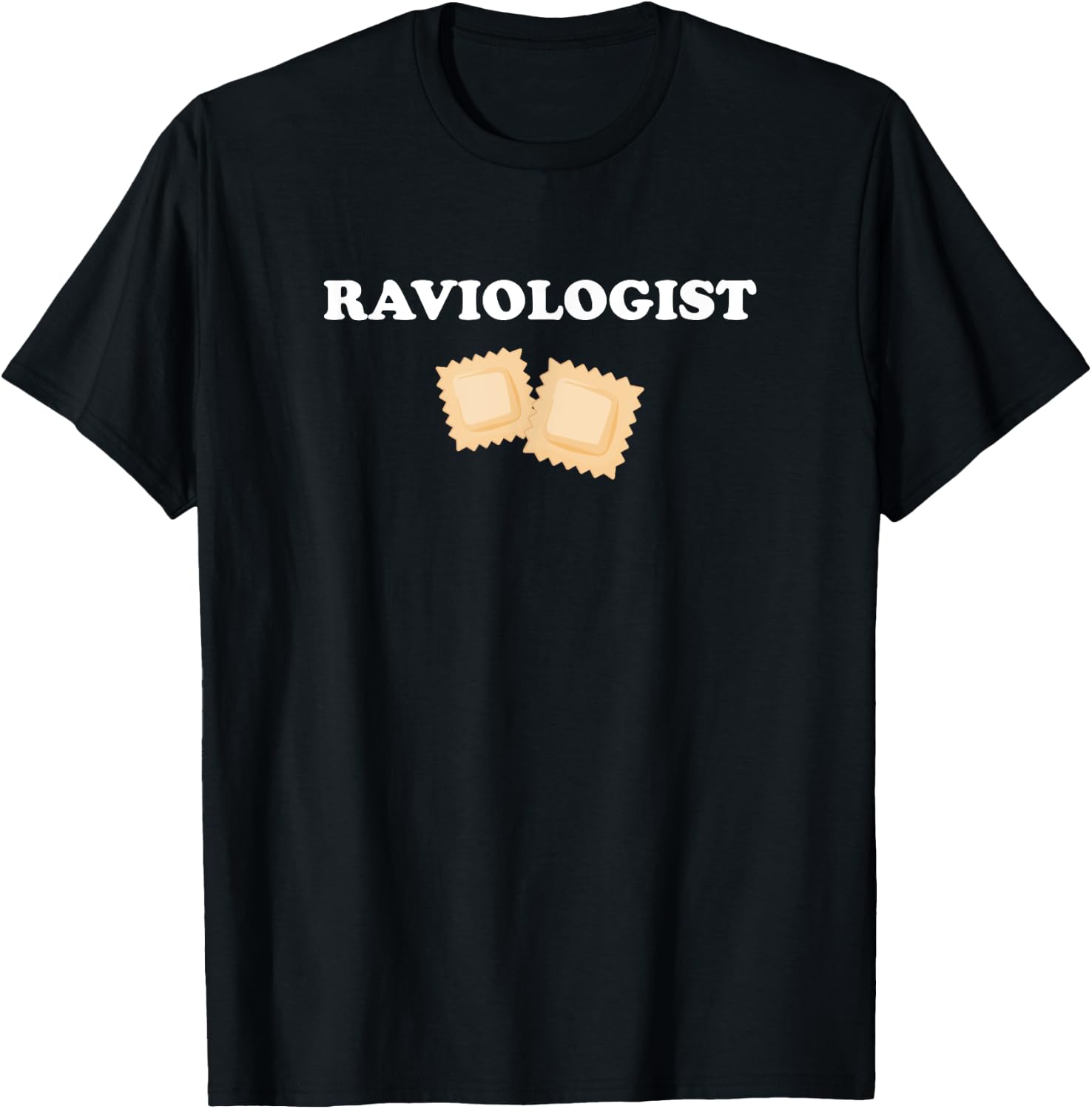 Raviologist, italian food ravioli T-Shirt - T-Shirt | Black