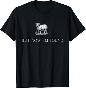 But Now I'm Found, Retro Christian T-Shirt - T-Shirt | Black