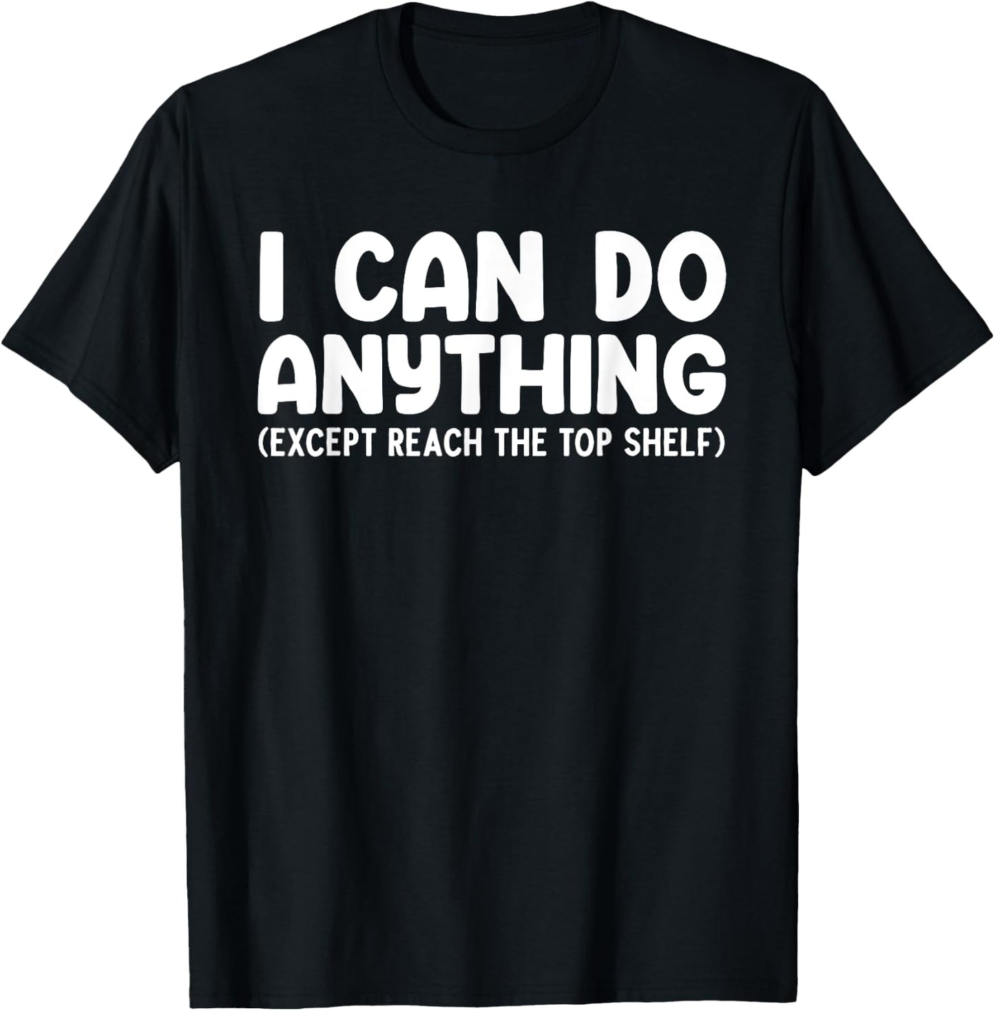 Funny Short People Art Women Short People Short Girl T-Shirt - T-Shirt | Black