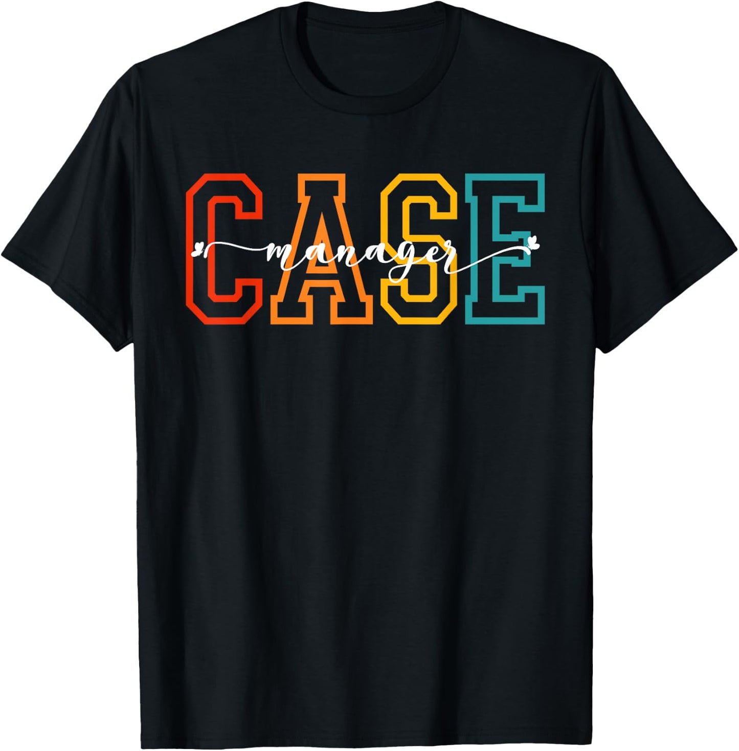 Case Management Retro Nurse Case Manager T-Shirt - T-Shirt | Black