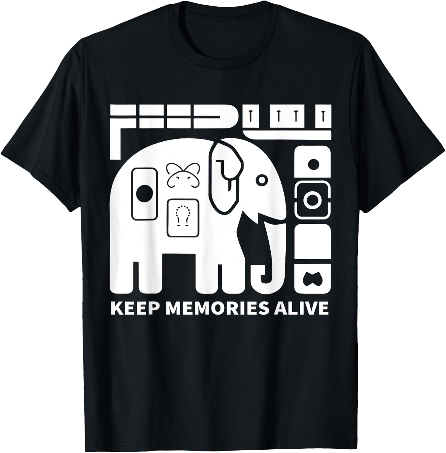 Keep Memories Alive Elephant Alzheimer's Awareness Purple T-Shirt - T-Shirt | Black