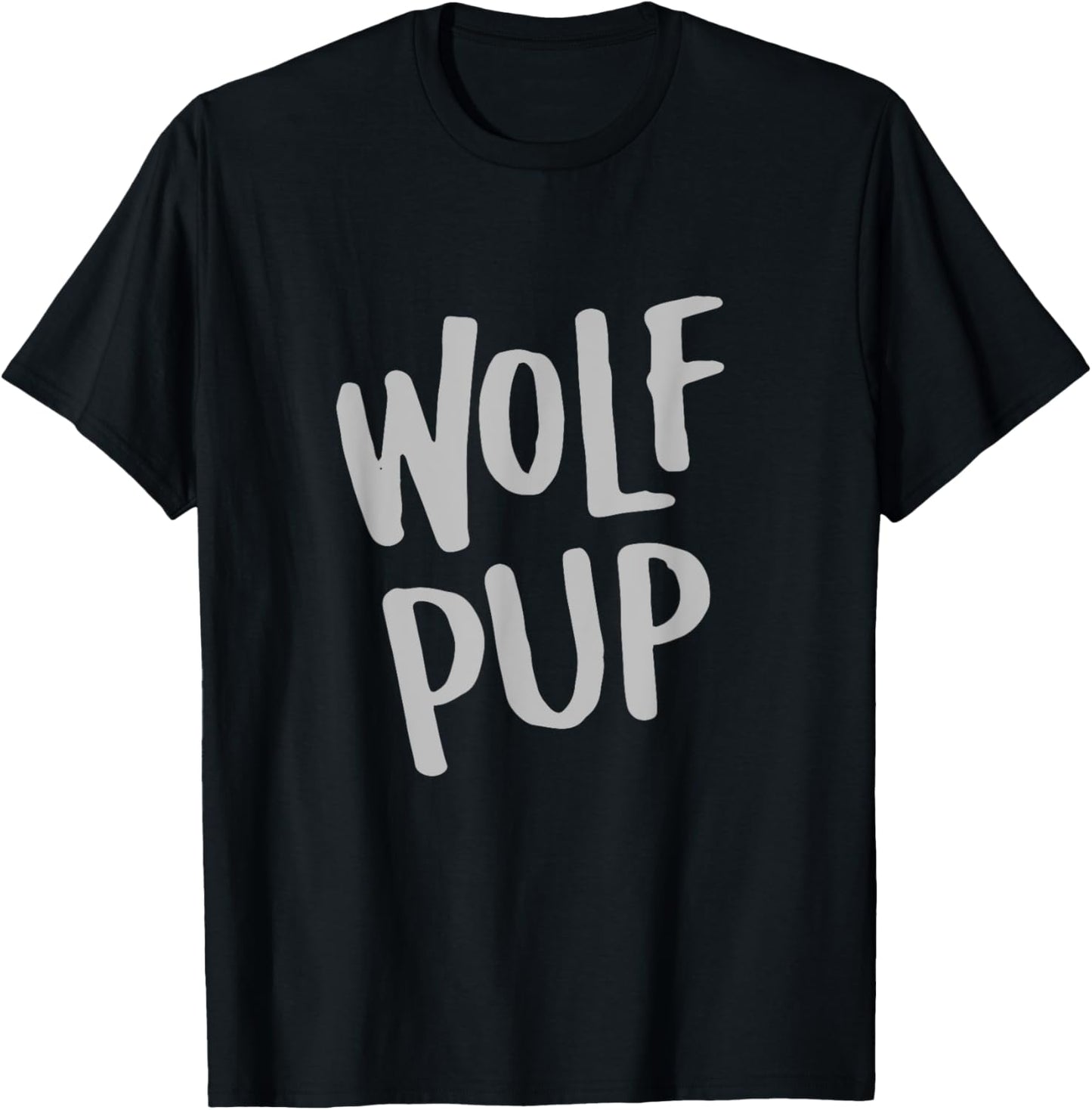 Wolf Pup Shirt, Matching Family, Baby Shower, New Mom Gifts T-Shirt - T-Shirt | Black