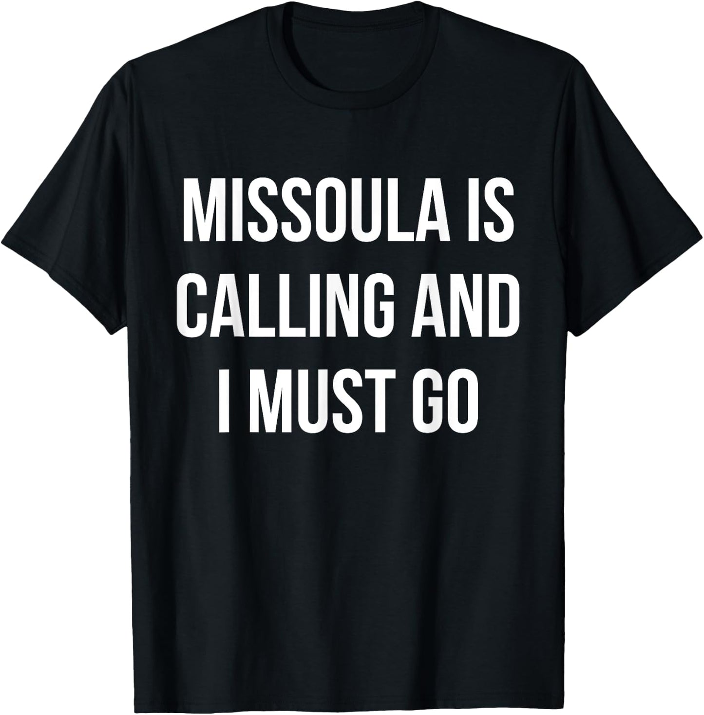 Missoula City Funny Missoula T-Shirt - T-Shirt | Black