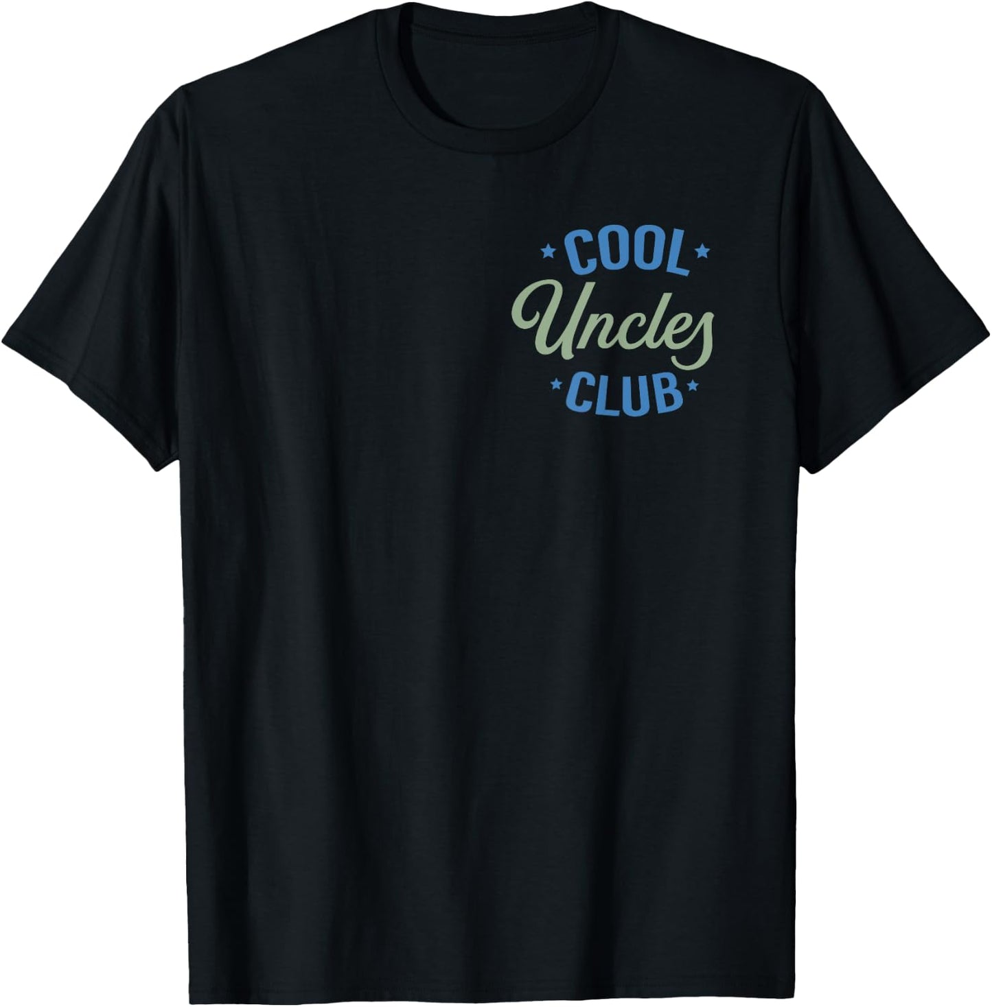 Cool Uncles Club Best Uncle Ever Funny Pocket Fathers Day T-Shirt - T-Shirt | Black