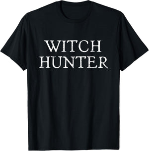Witch Hunter Halloween Costume Easy Lazy T-Shirt - T-Shirt | Black