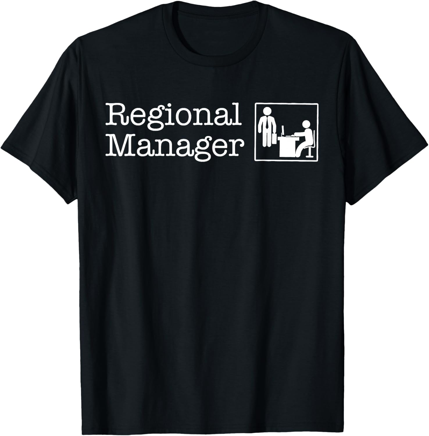 Regional Manager Assistant To The Regional Manager Matching T-Shirt - T-Shirt | Black
