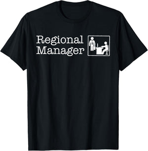 Regional Manager Assistant To The Regional Manager Matching T-Shirt - T-Shirt | Black