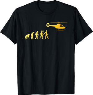 Helicopter Art Women Chopper Pilot Helicopter Lover T-Shirt - T-Shirt | Black