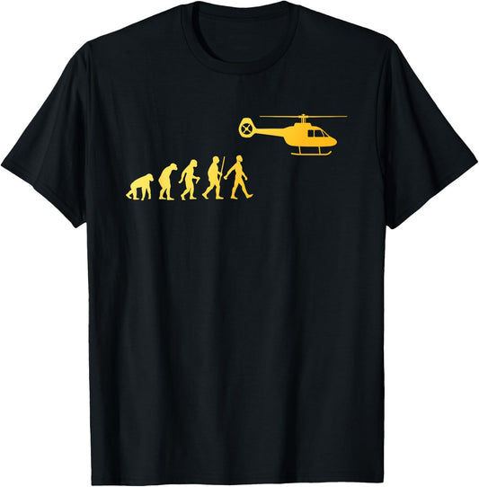 Helicopter Art Women Chopper Pilot Helicopter Lover T-Shirt - T-Shirt | Black