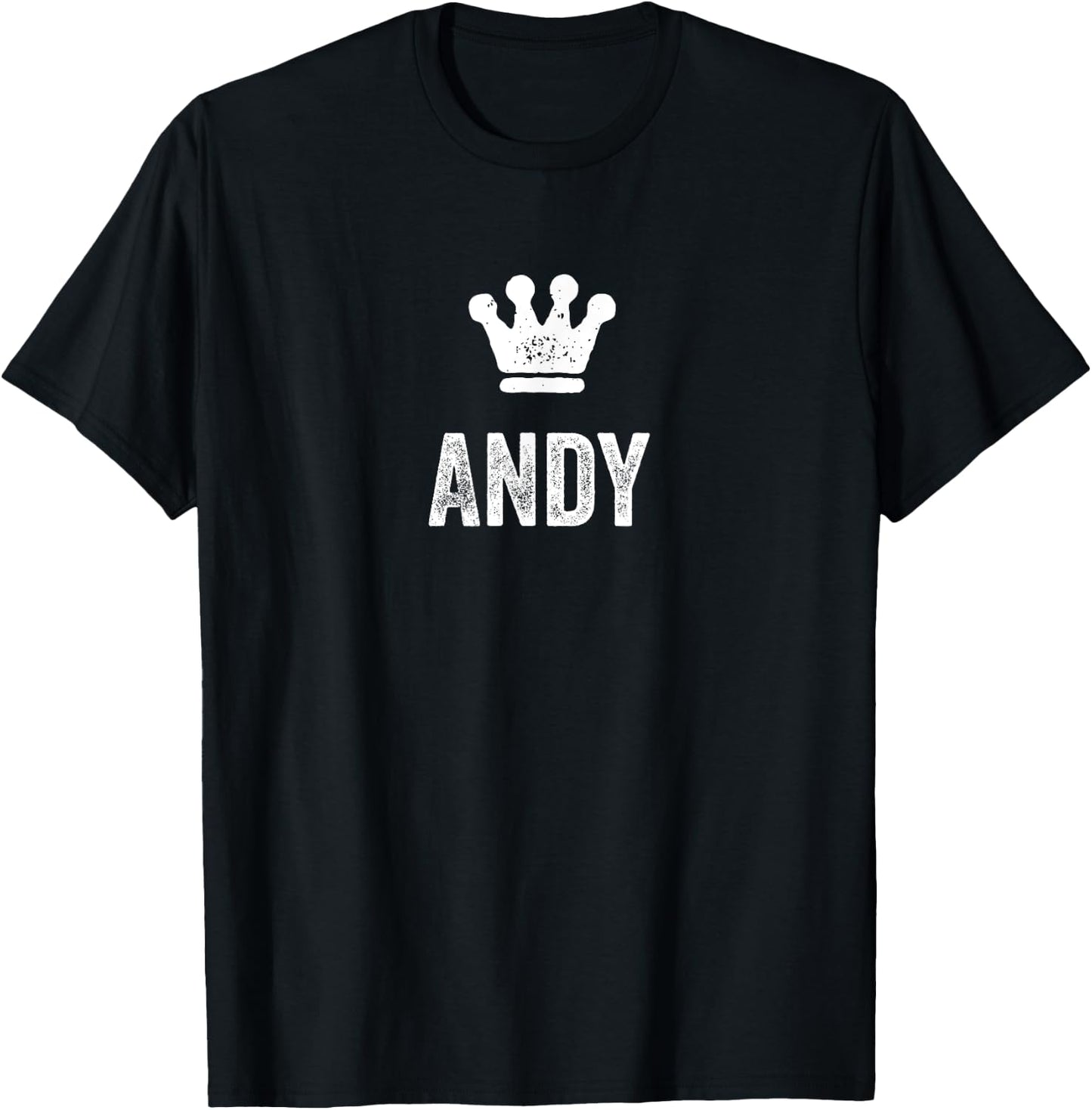 Andy the King / Crown & Name Design Called Andy T-Shirt - T-Shirt | Black