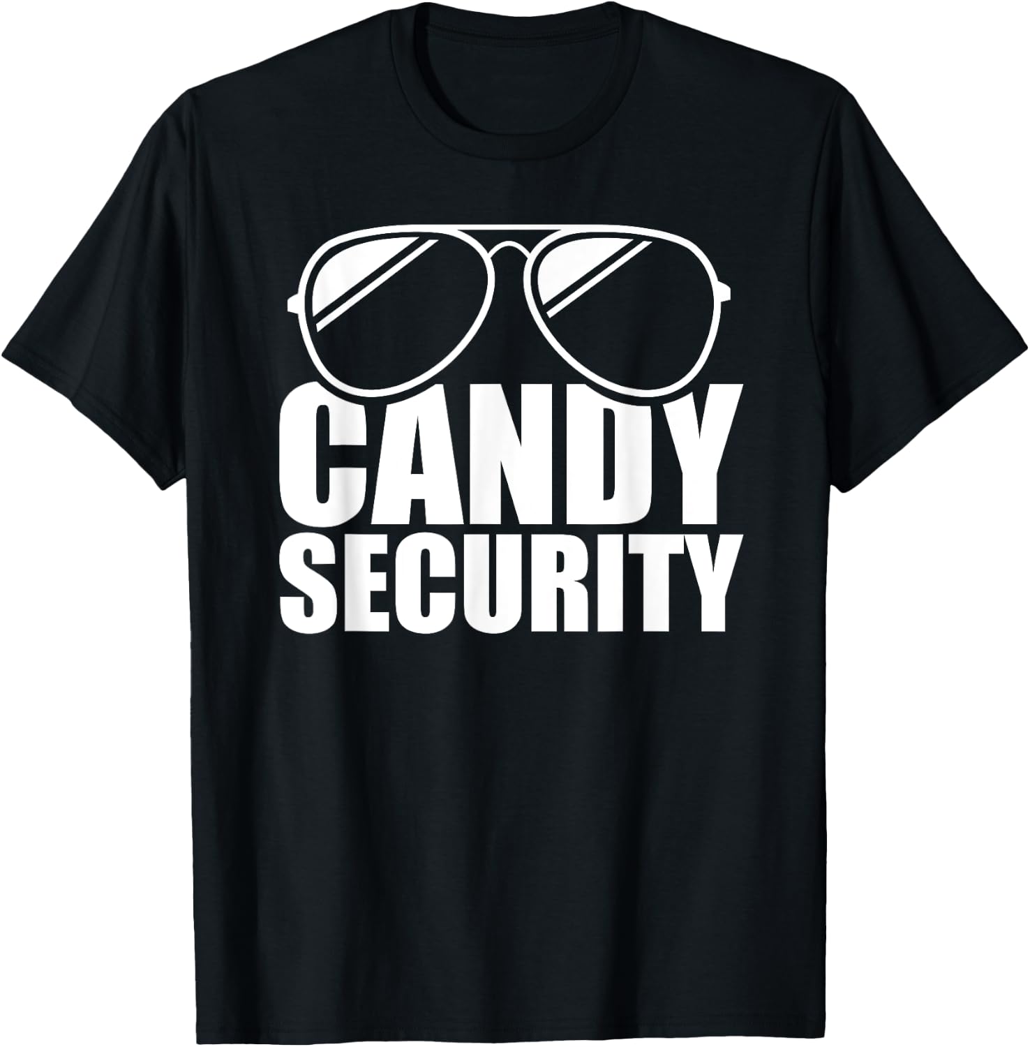 Candy Security Funny Easy Halloween Costume Adult T-Shirt - T-Shirt | Black
