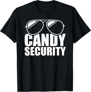 Candy Security Funny Easy Halloween Costume Adult T-Shirt - T-Shirt | Black
