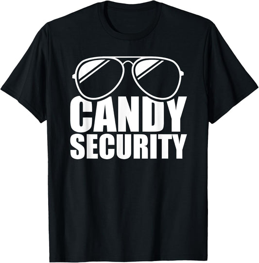Candy Security Funny Easy Halloween Costume Adult T-Shirt - T-Shirt | Black