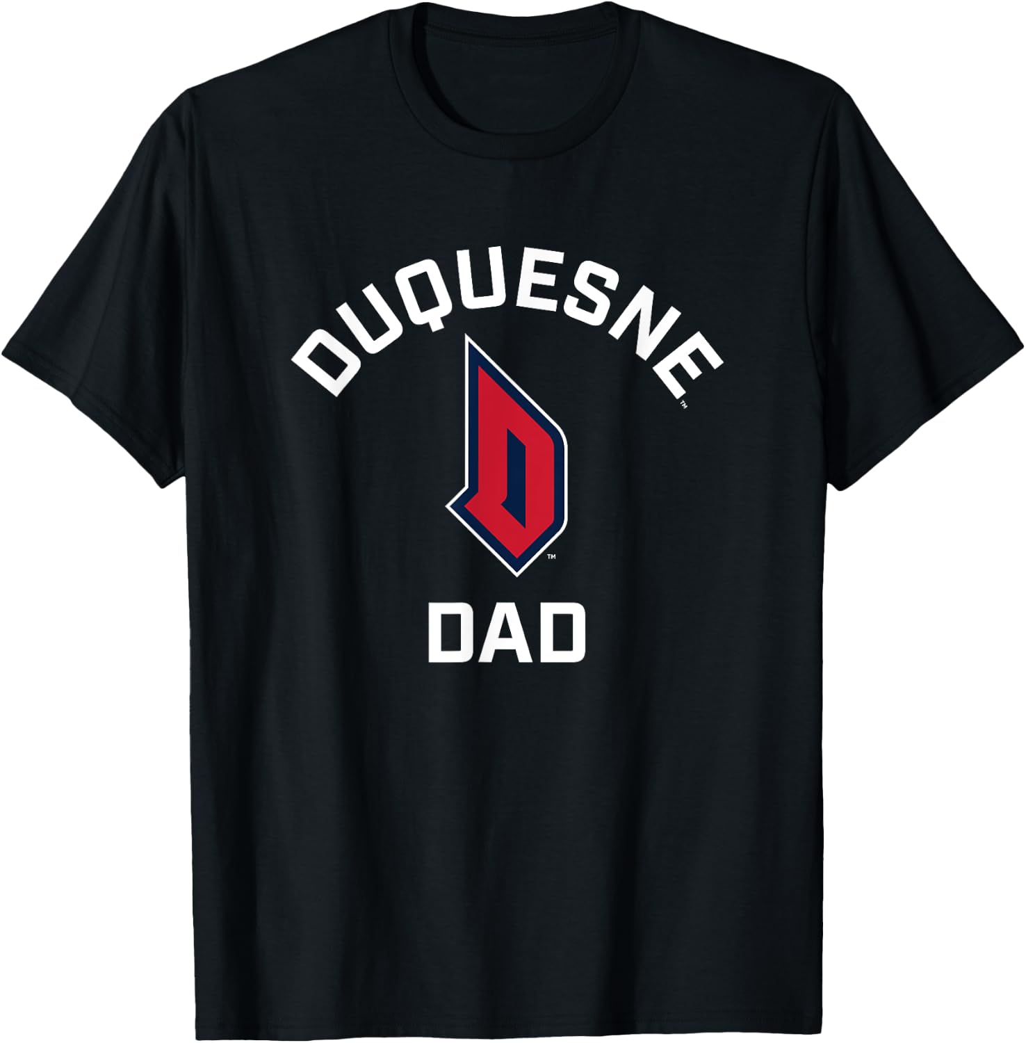 Duquesne University Dukes Arched Dad T-Shirt - T-Shirt | Black