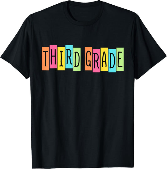 Third Grade Welcome Back To School 3rd Grade Teachers Kids T-Shirt - T-Shirt | Black
