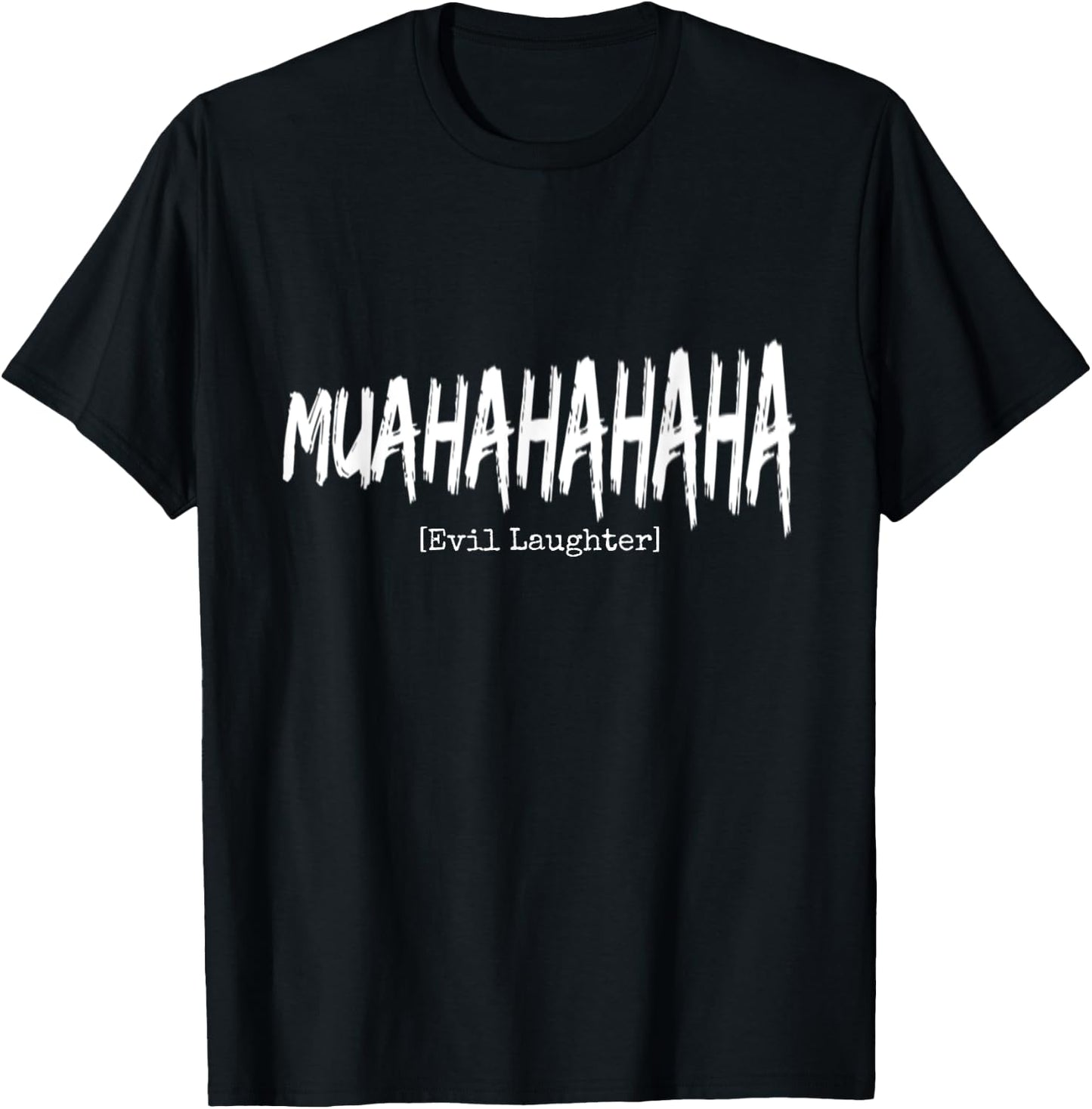 Halloween B-Movie Villain Creepy Evil Laughter T-Shirt - T-Shirt | Black