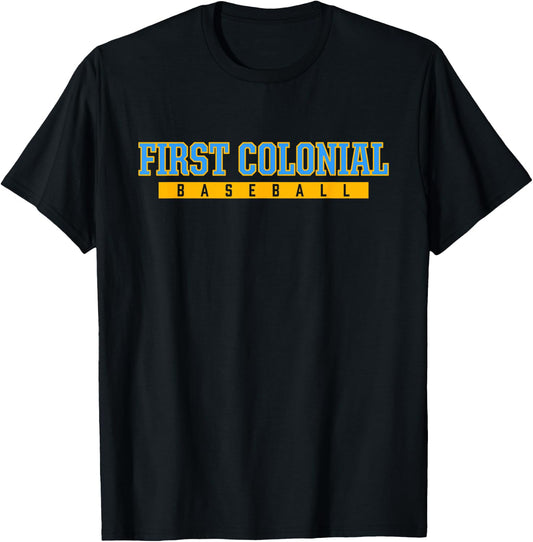 First Colonial High School Baseball T-Shirt - T-Shirt | Black