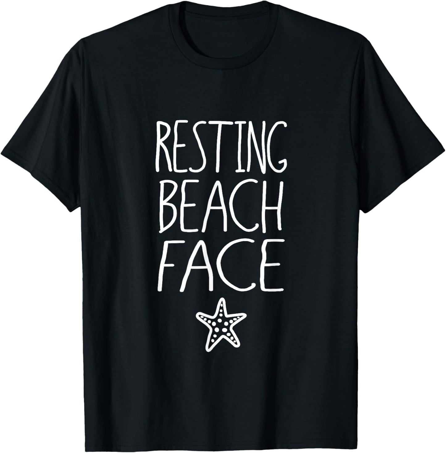 Resting Beach Face T Shirt, Florida Summer Fun Gift Men Women Kids T-Shirt - T-Shirt | Black
